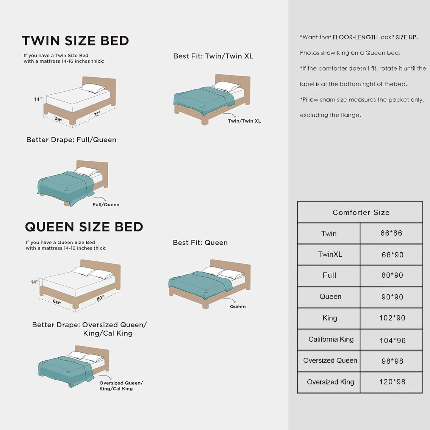 Queen 7‑Piece Reversible Microfiber Bed‑in‑a‑Bag with Storage Pockets