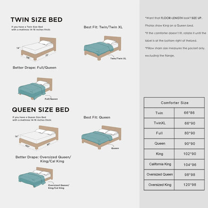 Queen 7‑Piece Reversible Microfiber Bed‑in‑a‑Bag with Storage Pockets