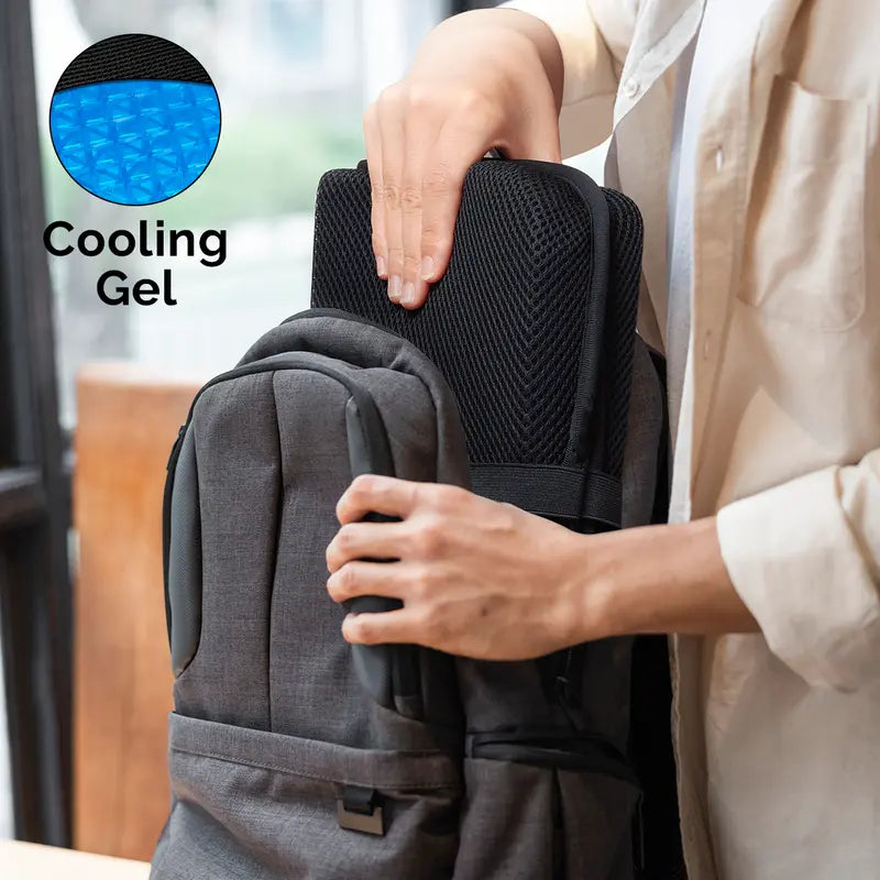 Ergo‑Gel Cooling Gel Travel Seat Cushion, Foldable Chair Pad