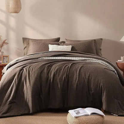 Queen 7‑Piece Reversible Microfiber Bed‑in‑a‑Bag with Storage Pockets